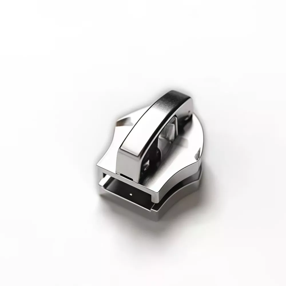 Suwak z automatyczną blokadą do metalowego zamka błyskawicznego